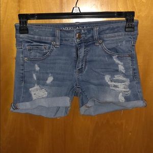 Denim shorts